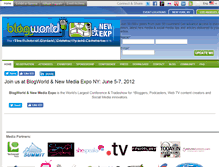 Tablet Screenshot of blogworldexpo.com